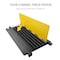 Pyle Cable Ramp, 2 in H, 31-1/2 in L, 17-1/2 in W, 5 Channel, Thermoplastic Rubber PCBLCO109 - alternate 9